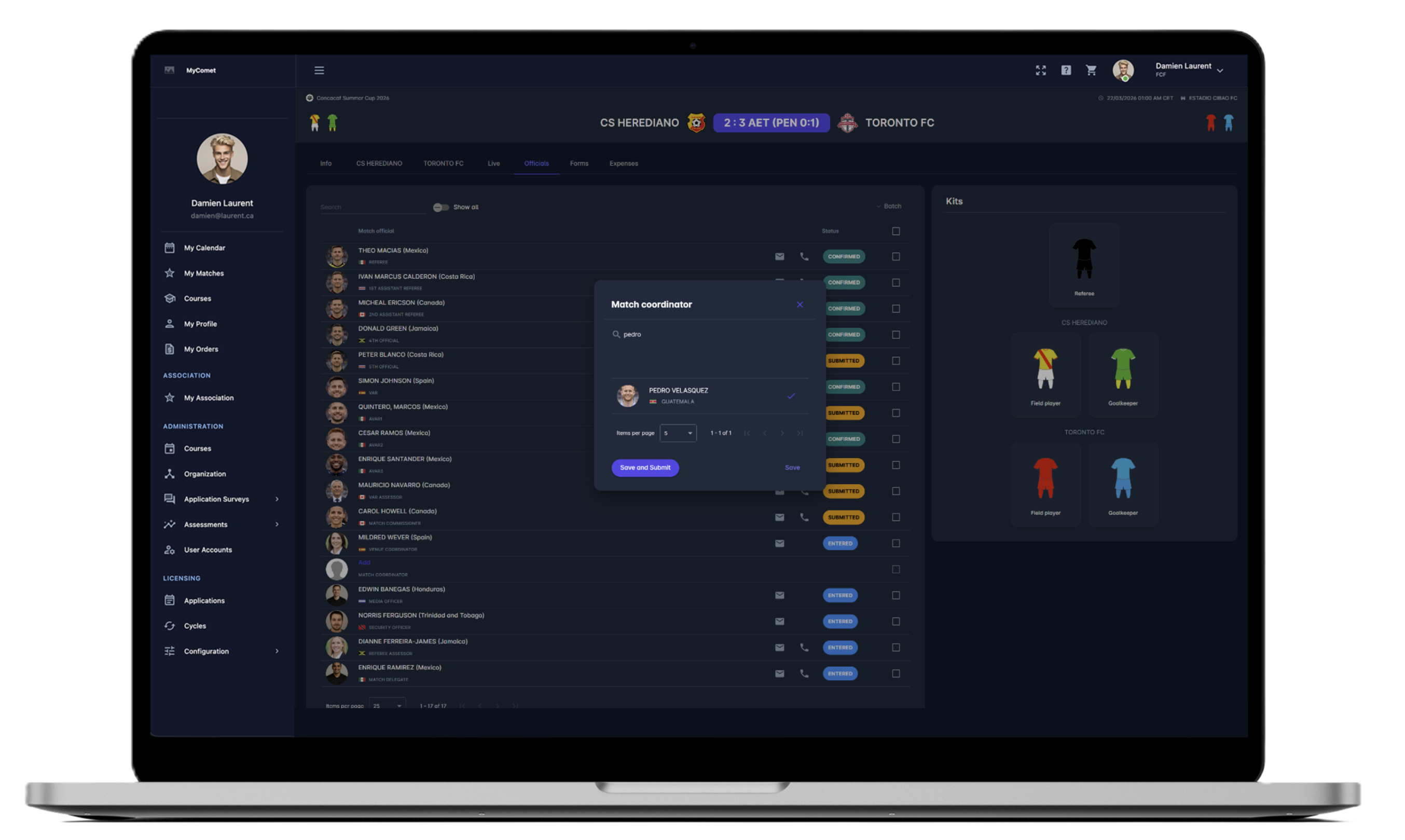 Match Player Details